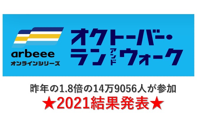 【結果発表】オクトーバー・ラン＆ウォーク2021　