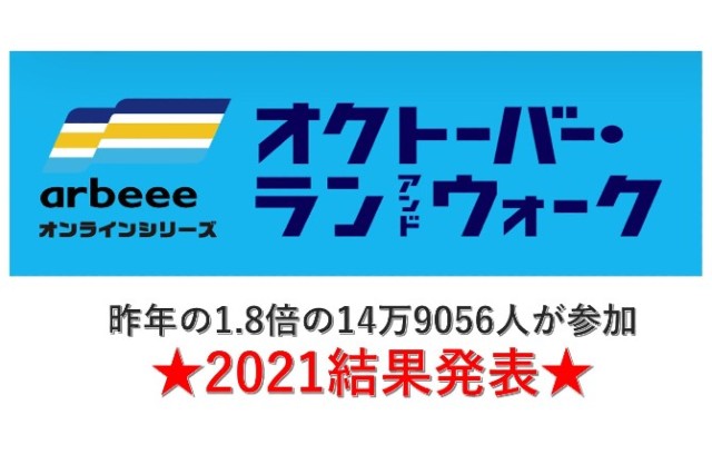 【結果発表】オクトーバー・ラン＆ウォーク2021　